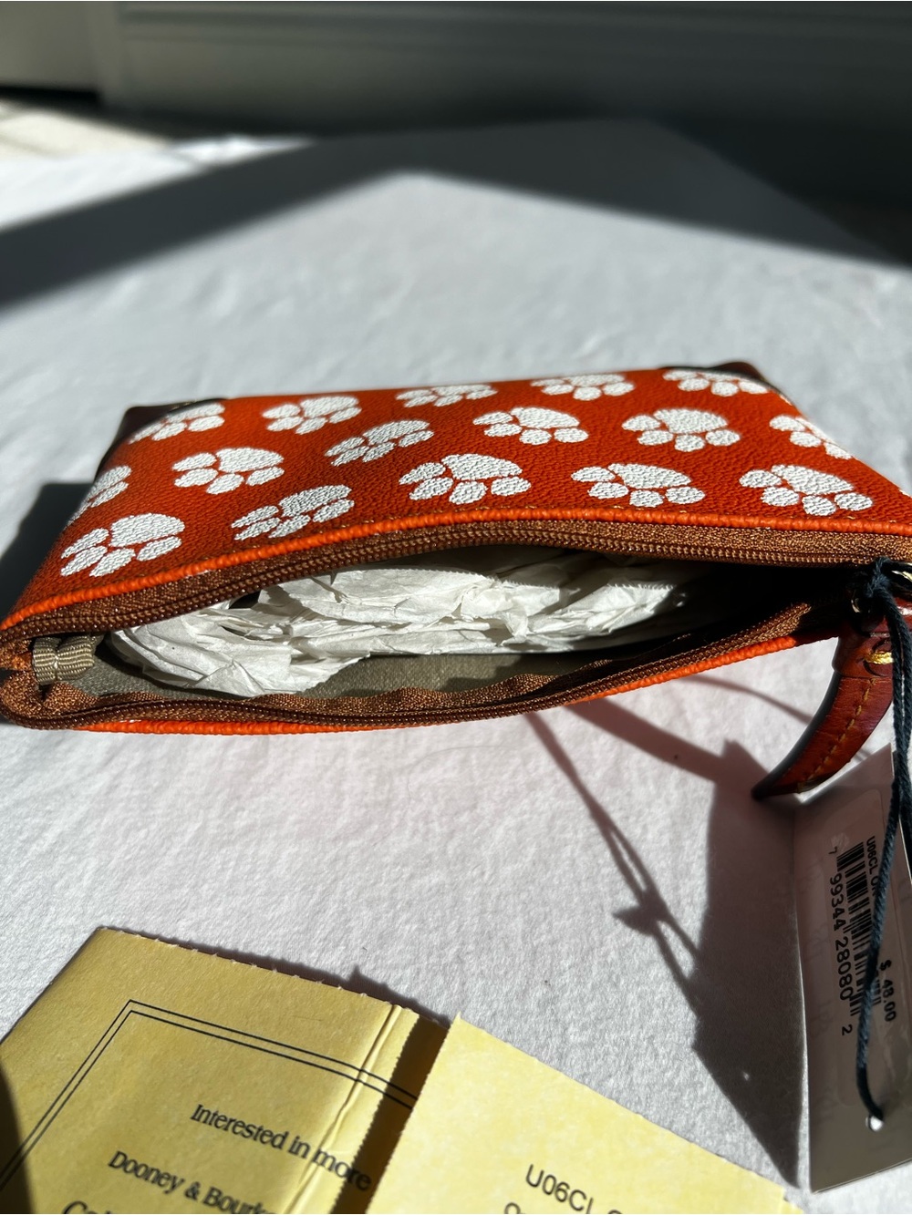 Dooney & Bourke Clemson Leather zipped wristlet - Picture 6 of 9